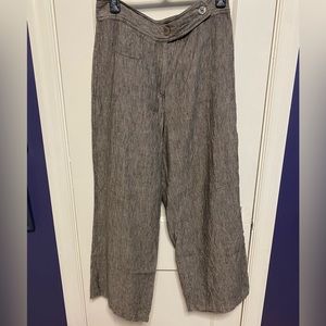 J Jill linen wide legged dress pants, size 10p